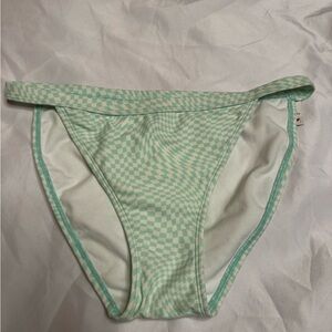 Xhilaration Mint Green Checkerboard Bikini cheeky Bottoms